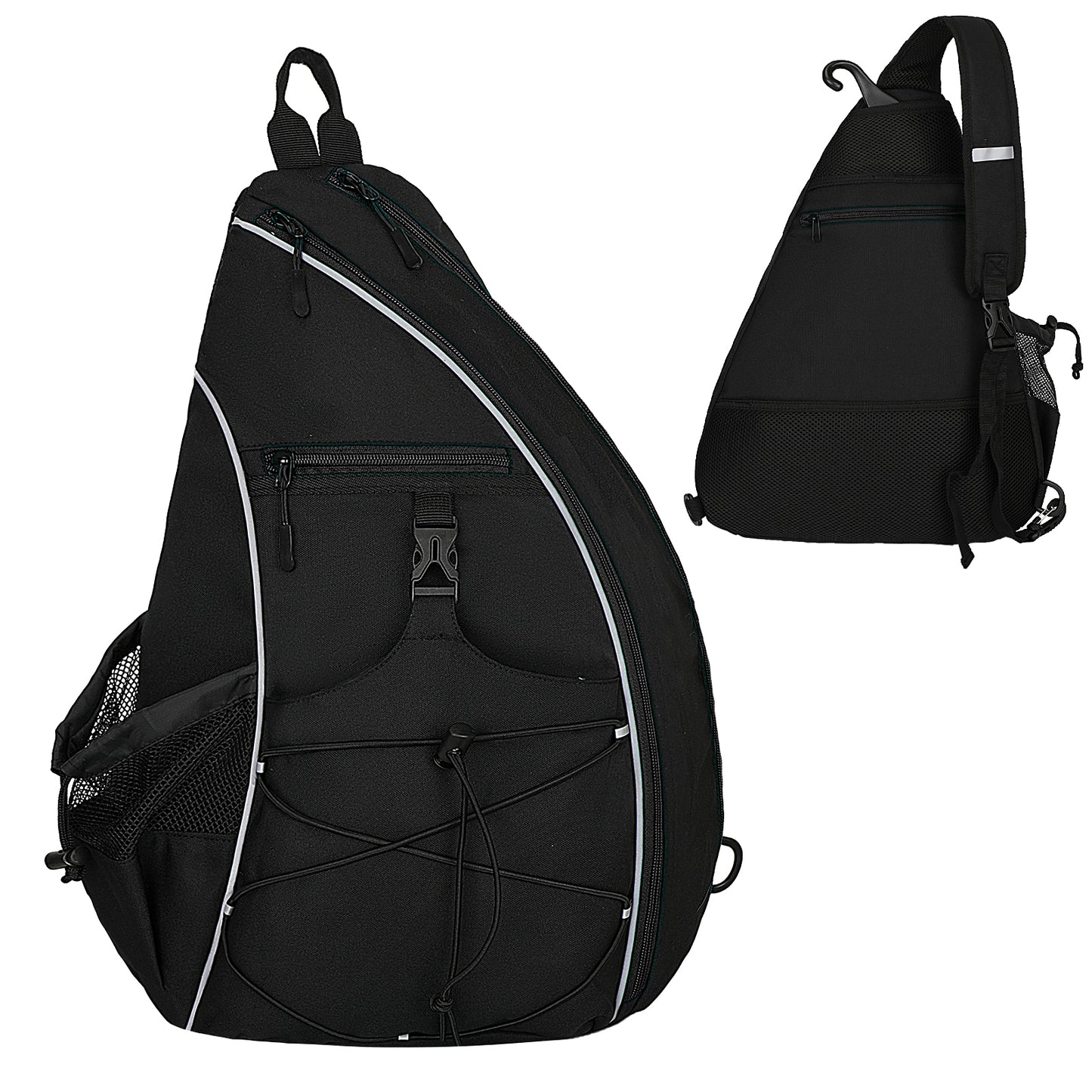 Goloni Pickleball Bag for Women,Mens Pickle ball Backpack,Lightweight Sling Bag with Fence Hook,Large Capacity,Safety Pocket