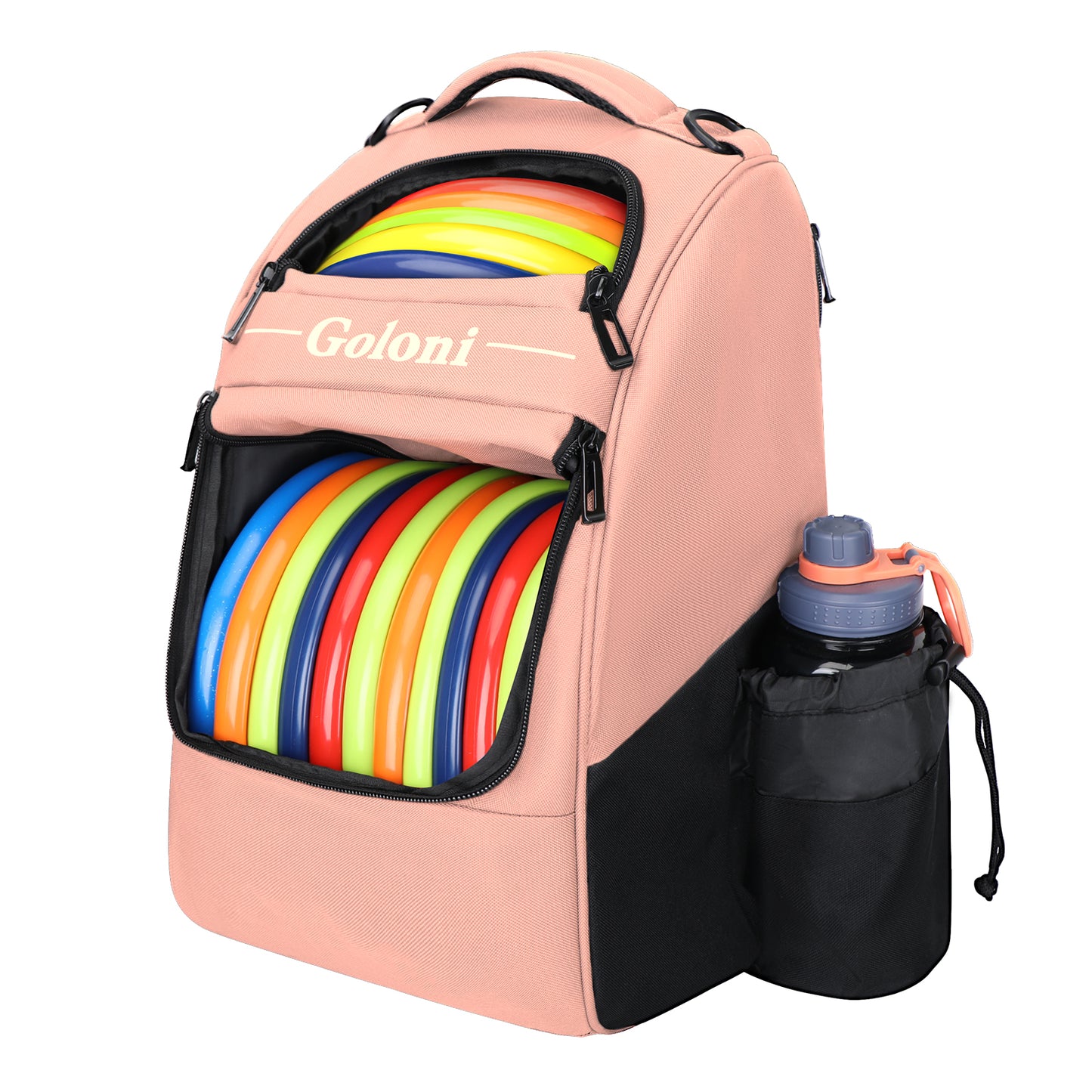 Disc Golf Bag Holds 23+ Discs,Durable Disc Golf Backpack with cooler compartment,Large Capacity Frisbee Bags