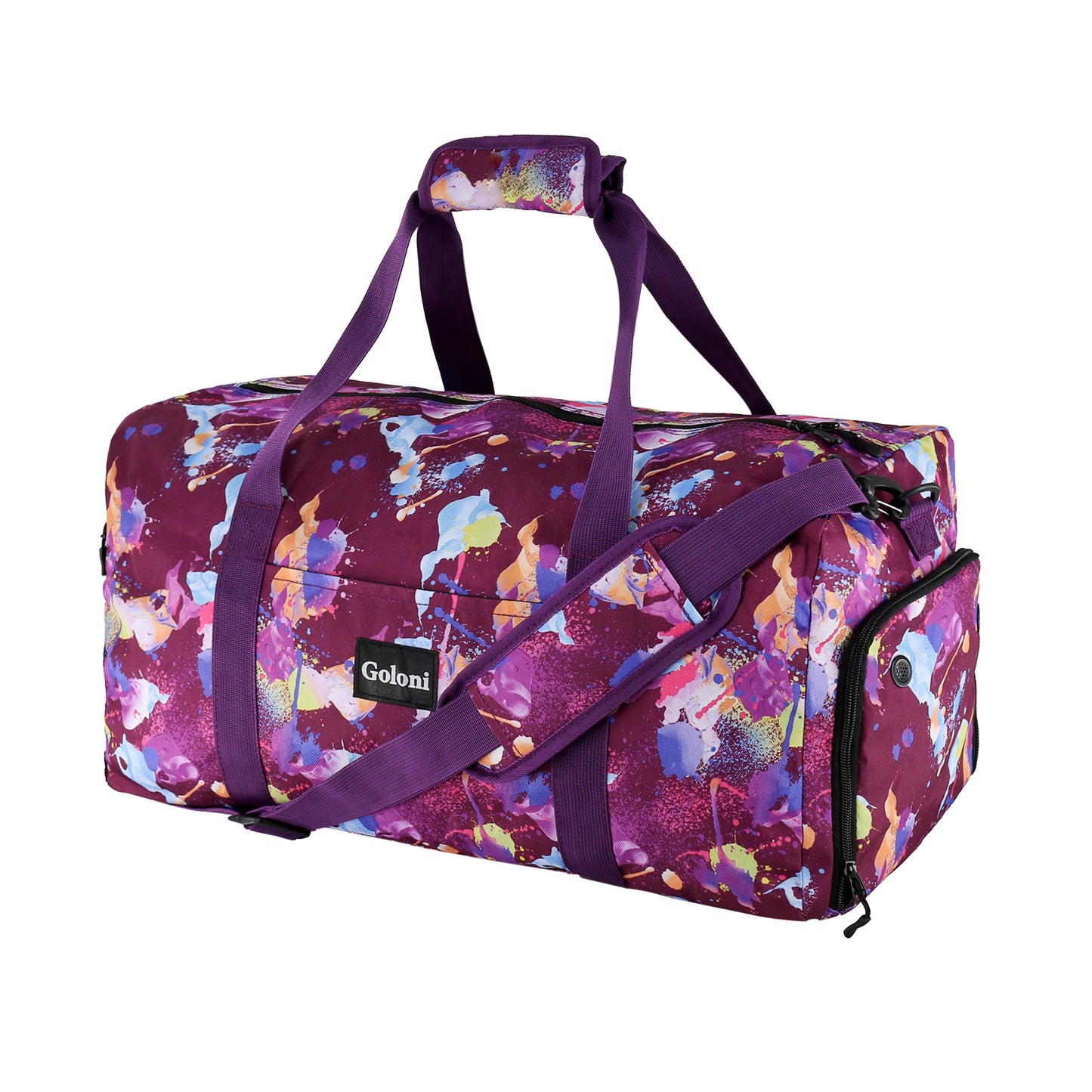 Goloni Cute Duffle Bag for Women, Gym Bag with Shoe Compartment, Lightweight Weekend Travel Duffel Bag,Overnight Bag with Wet Pocket
