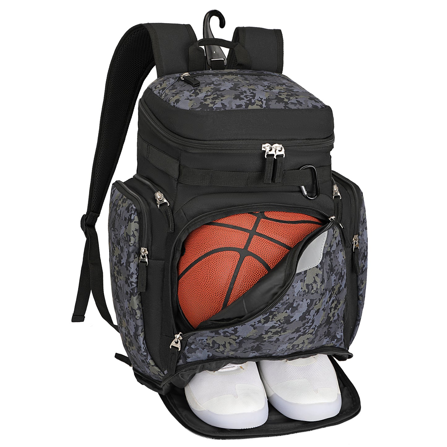 Goloni Basketball Backpack,Large Sports Bag with Ball Compartment & Shoe Compartment for Basketball, Soccer, Volleyball,Gym