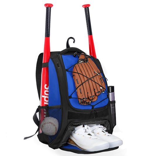 Goloni Baseball Bag,Backpack for Baseball, T-Ball & Softball Equipment & Gear,Softball Bag with Shoe Compartment,Fence Hook