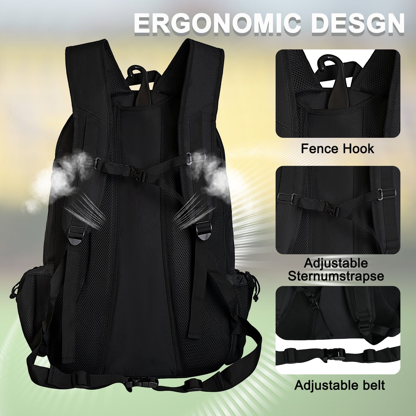 Goloni Lacrosse Equipment Backpack with Two Sticks holder and Separate Cleats Compartment Field Hockey Bag Visit the Goloni Store