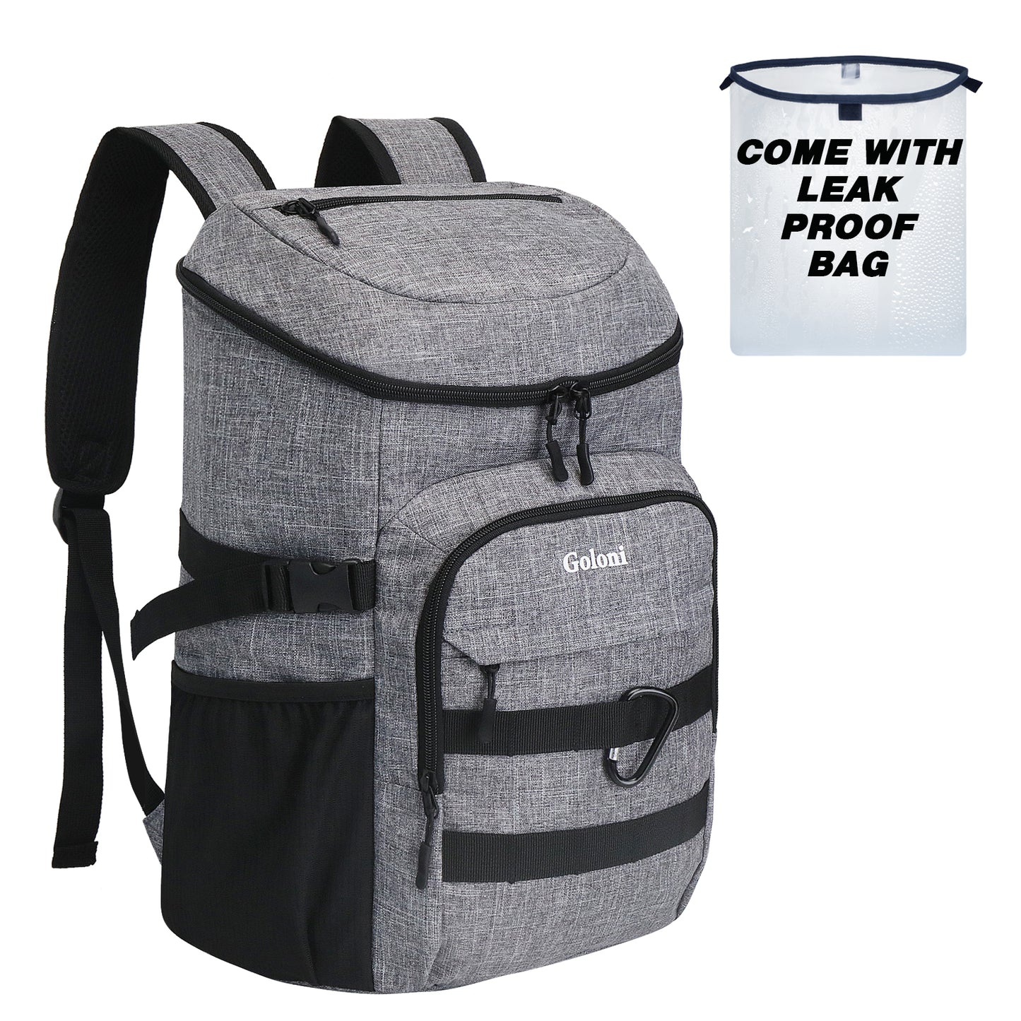 Cooler Backpack Insulated Leak Proof,Small Soft Coolers Bag for Men and Women Camping,Travel,Beach,Hiking,Picnic