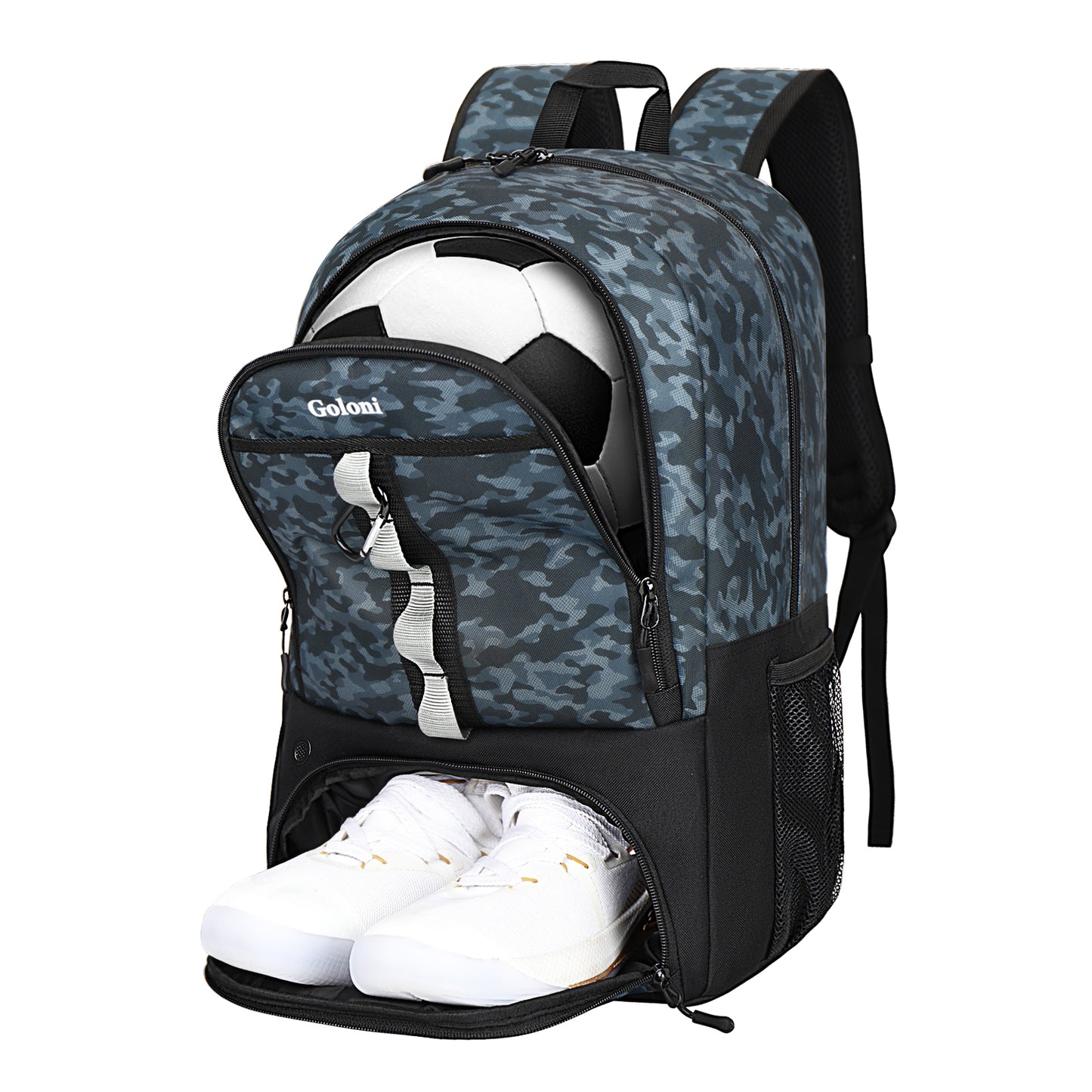 Goloni Youth Soccer Bag,Basketball Bag with Ball Compartment & Shoe Compartment,Backpack for Football Volleyball Basketball