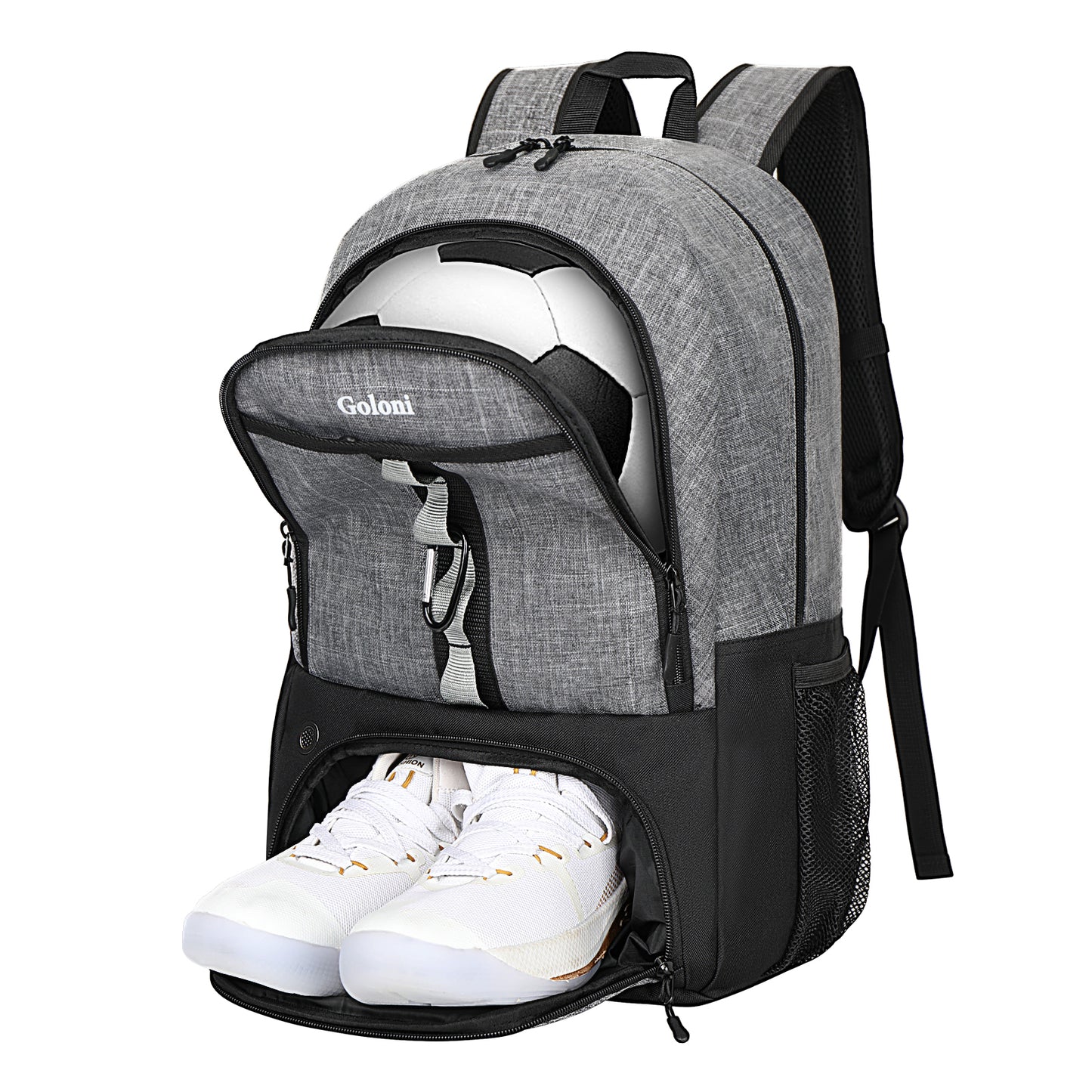 Goloni Youth Soccer Bag,Basketball Bag with Ball Compartment & Shoe Compartment,Backpack for Football Volleyball Basketball