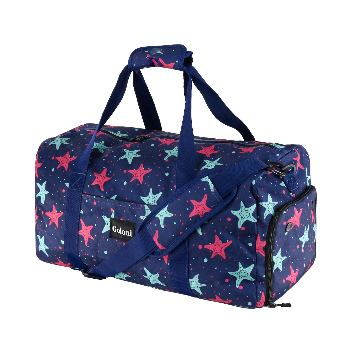 Goloni Cute Duffle Bag for Women, Gym Bag with Shoe Compartment, Lightweight Weekend Travel Duffel Bag,Overnight Bag with Wet Pocket