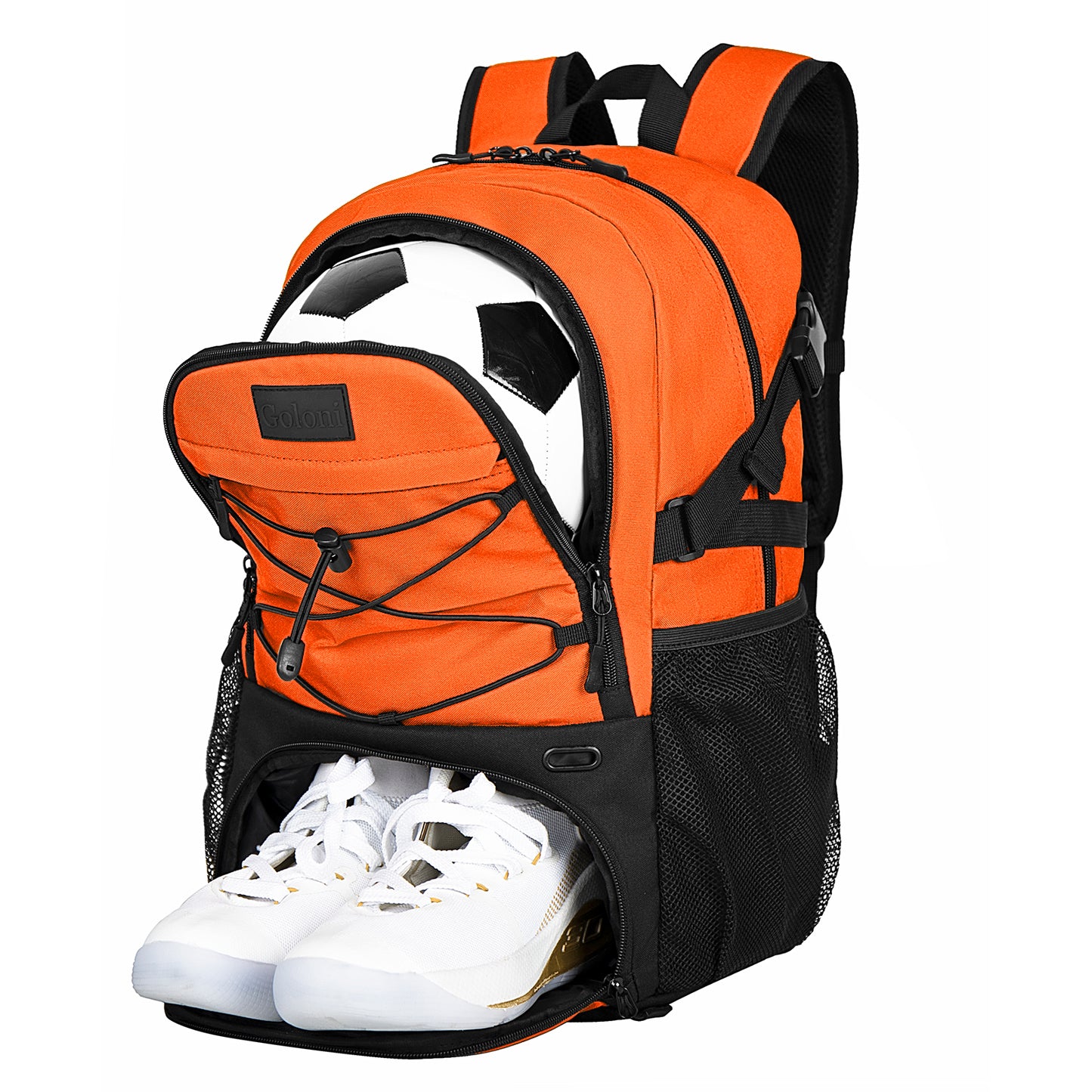 Goloni Soccer Backpack,Basketball Backpack with Ball Compartment & Shoe Compartment,Backpack for Basketball,Soccer
