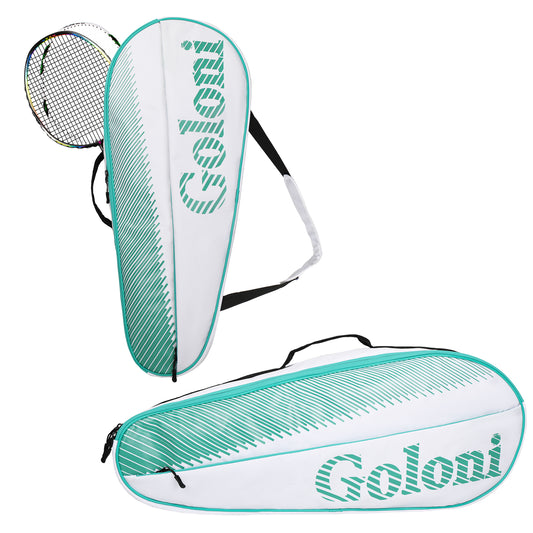 Goloni | 3 Racquet Tennis Bag, for Professional or Beginner Tennis Players, Rackets Cover Bag with Protective Pad & Lightweight | Unisex Design for Men, Women, Youth and Adults