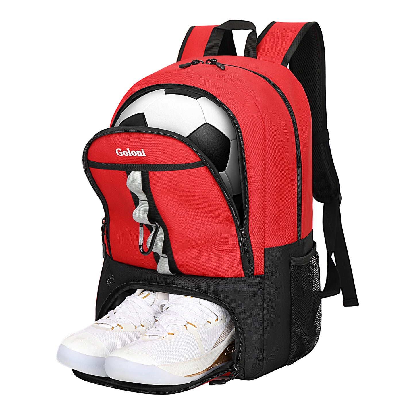 Goloni Youth Soccer Bag,Basketball Bag with Ball Compartment & Shoe Compartment,Backpack for Football Volleyball Basketball