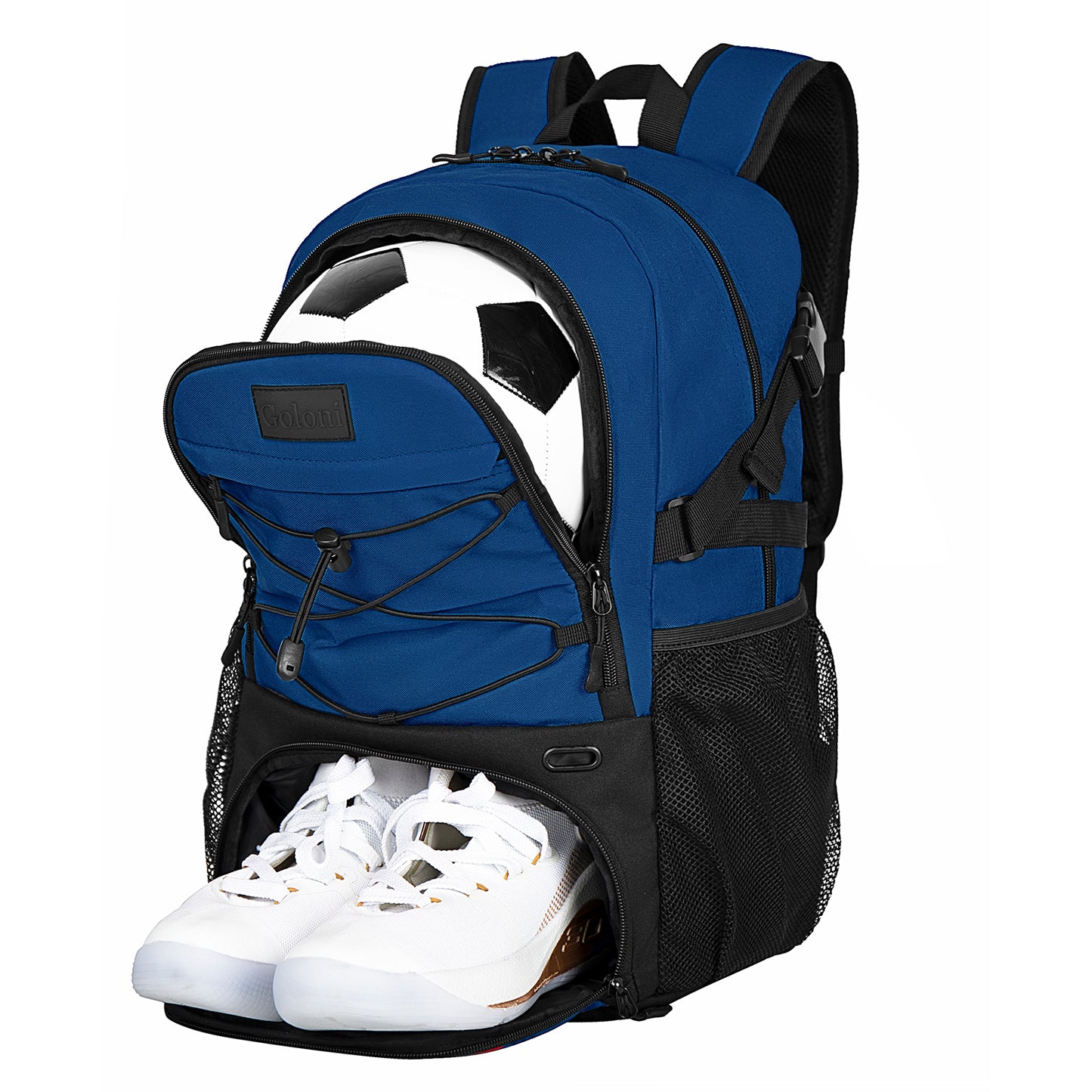 Goloni Soccer Backpack,Basketball Backpack with Ball Compartment & Shoe Compartment,Backpack for Basketball,Soccer