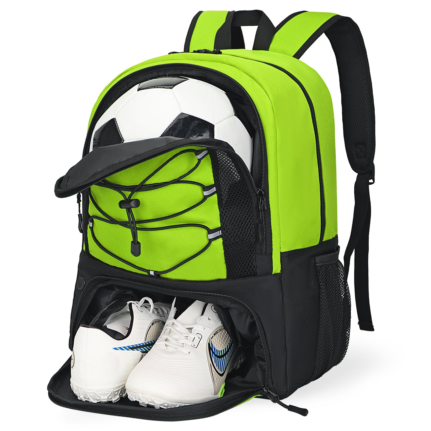 Goloni Soccer Bag, Basketball Bag with Ball Compartment & Shoe Compartment,Large Soccer Backpack for Basketball,Gym，Football
