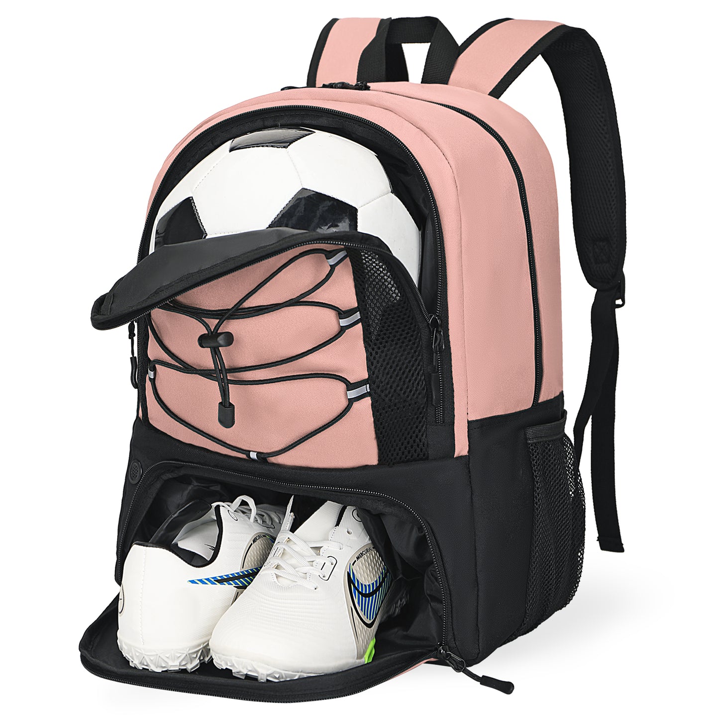 Goloni Soccer Bag, Basketball Bag with Ball Compartment & Shoe Compartment,Large Soccer Backpack for Basketball,Gym，Football