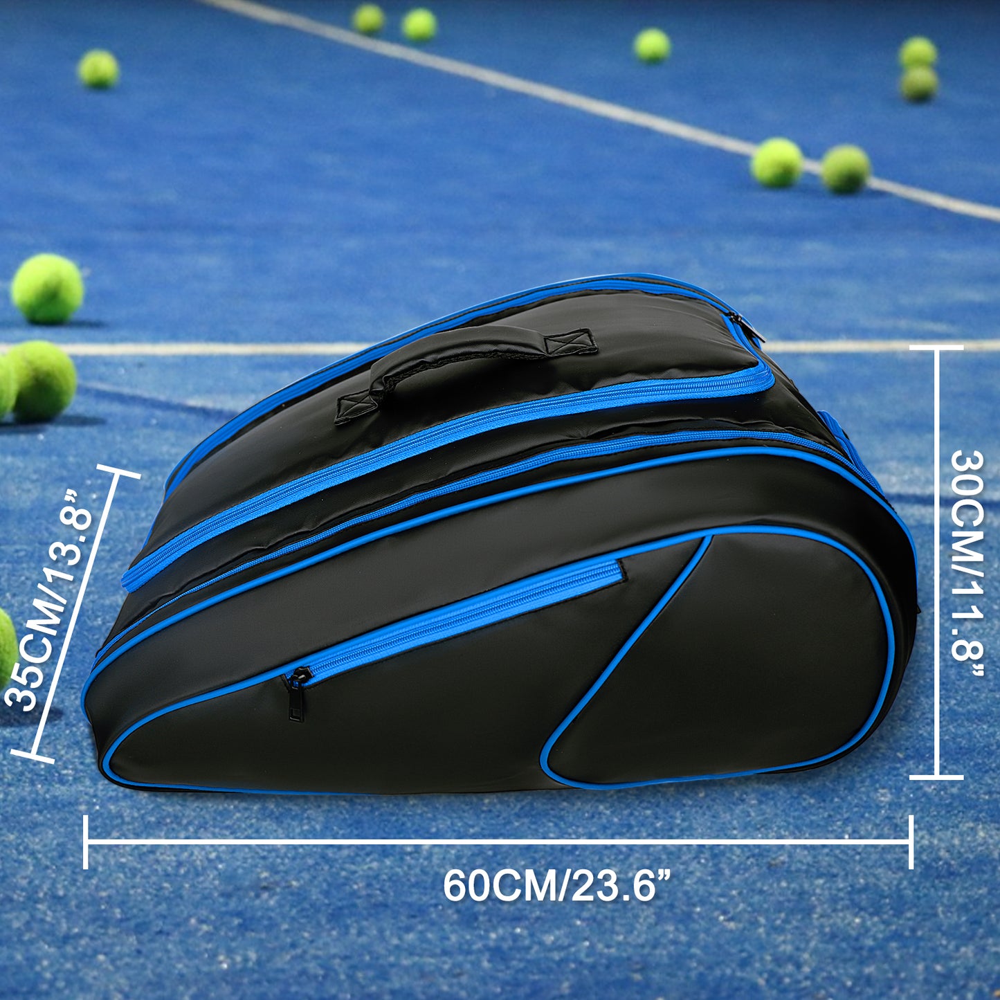 Goloni Pickleball Bag Padel Racket Backpack Large Capacity for Men Women Separate Waterproof Shoes Compartment Pickleball Accessories - Include Fence Hook & Thermal Insulated Pockets