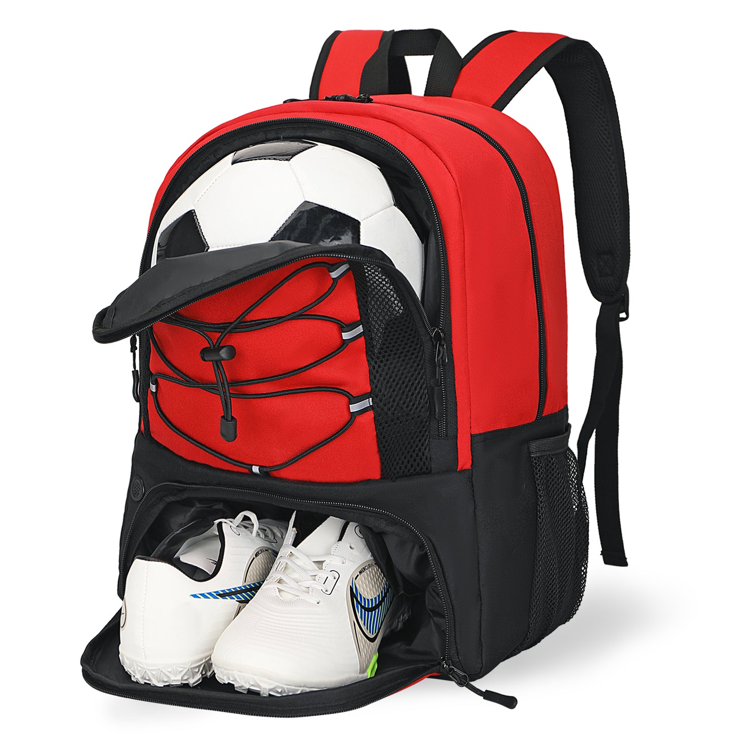 Goloni Soccer Bag, Basketball Bag with Ball Compartment & Shoe Compartment,Large Soccer Backpack for Basketball,Gym，Football