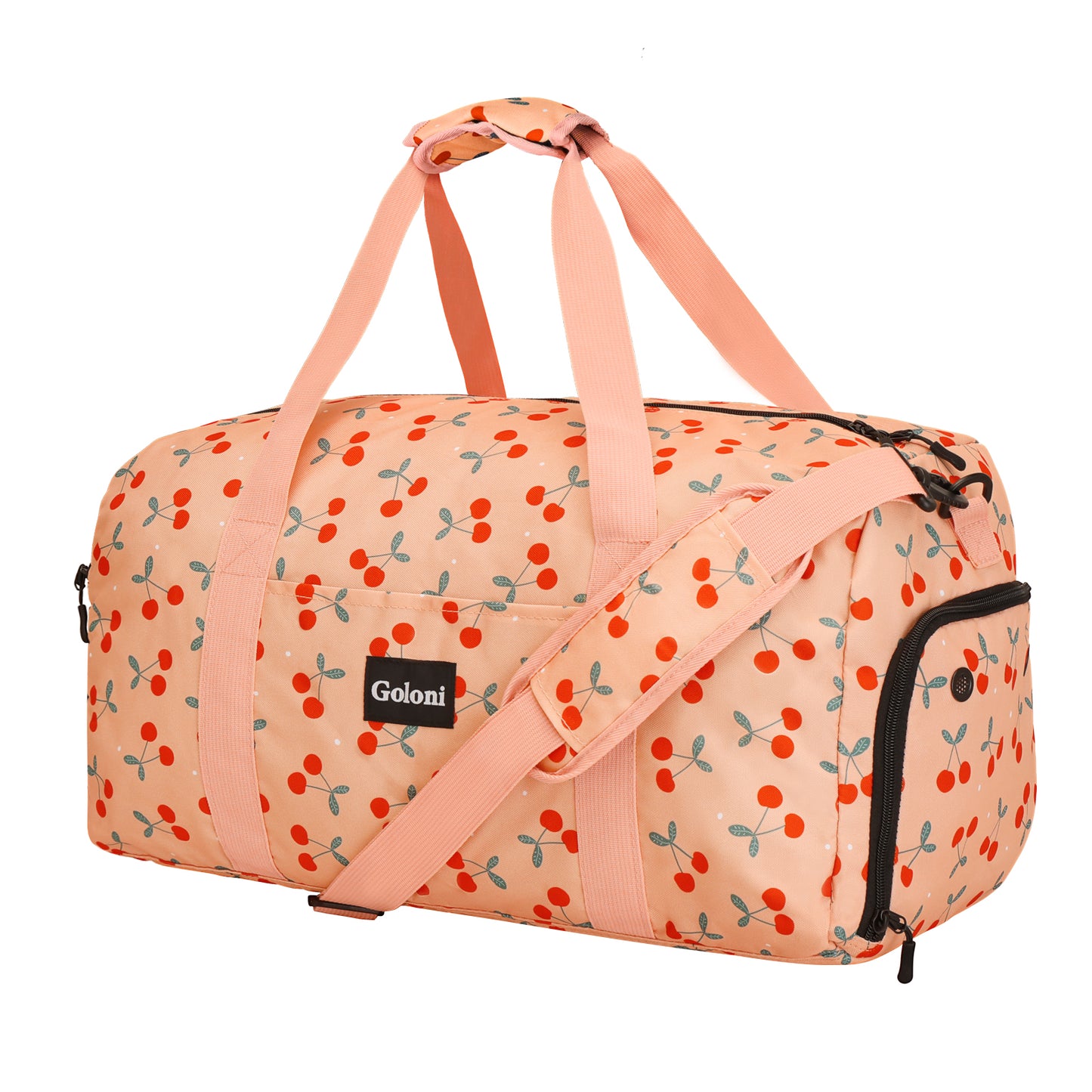 Goloni Cute Duffle Bag for Women, Gym Bag with Shoe Compartment, Lightweight Weekend Travel Duffel Bag,Overnight Bag with Wet Pocket