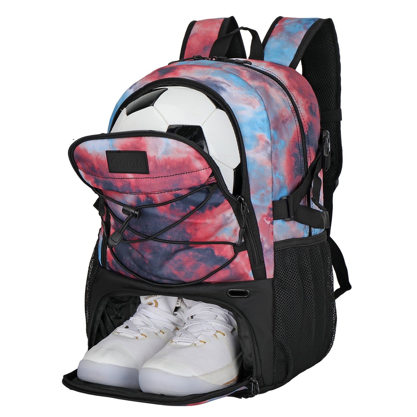 Goloni Soccer Backpack,Basketball Backpack with Ball Compartment & Shoe Compartment,Backpack for Basketball,Soccer