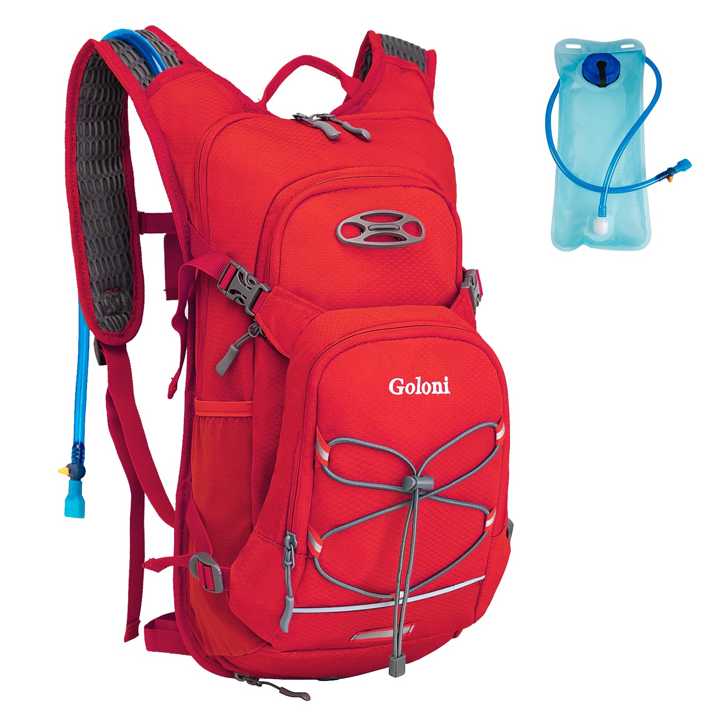 Hydration Backpack,Lightweight Hiking Backpack with 2L Water Bladder,Water Backpack for Biking, Running, Festival