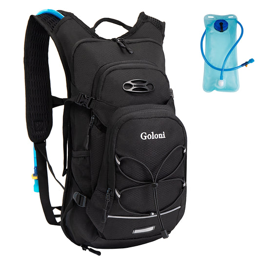 Hydration Backpack,Lightweight Hiking Backpack with 2L Water Bladder,Water Backpack for Biking, Running, Festival