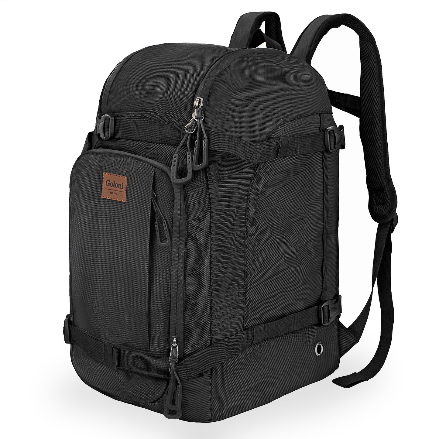 Goloni Ski Boot Bag - 50L Waterproof Ski and Snowboard Boots Travel Backpack for Skis, Snowboard, Ski Helmet, & Accessories