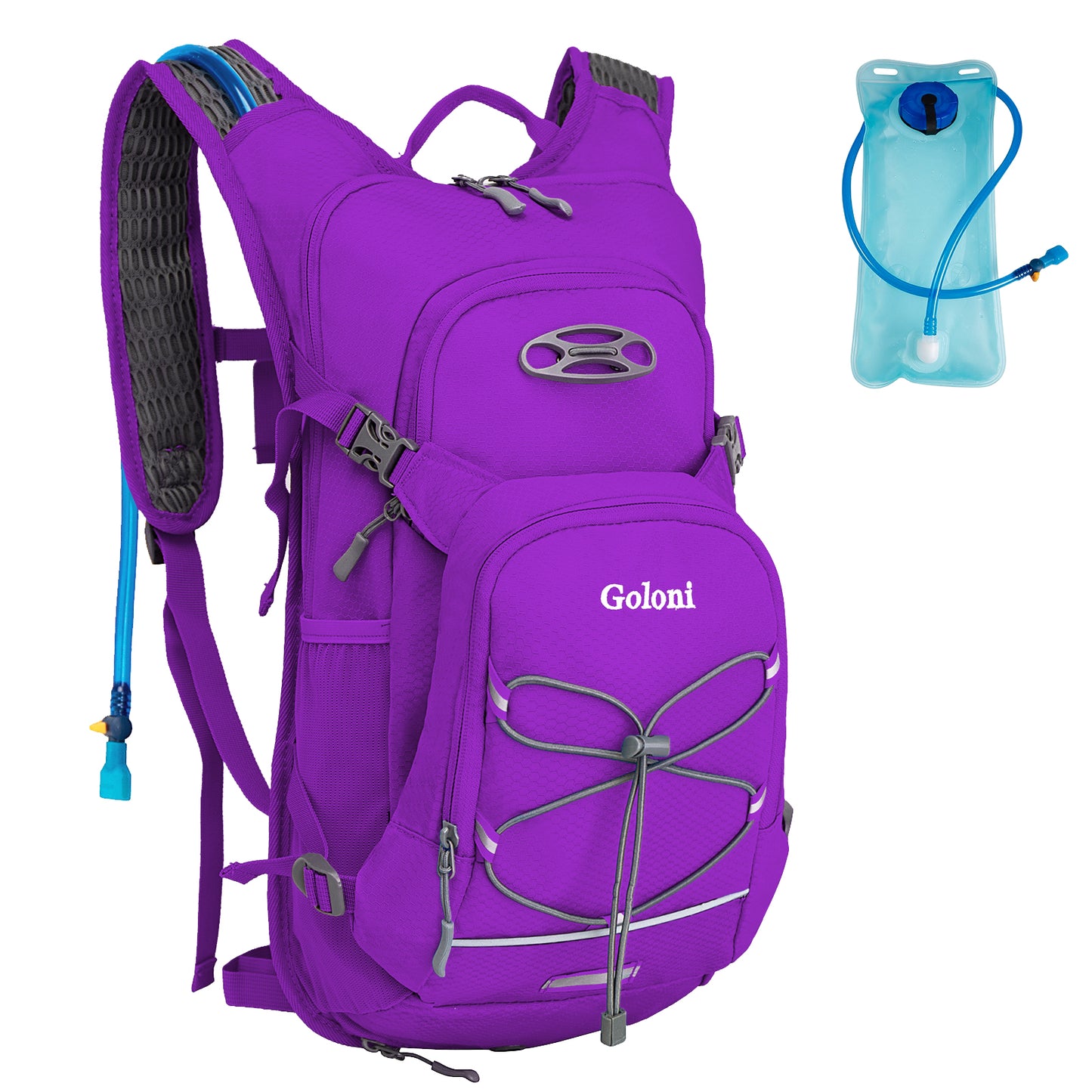 Hydration Backpack,Lightweight Hiking Backpack with 2L Water Bladder,Water Backpack for Biking, Running, Festival