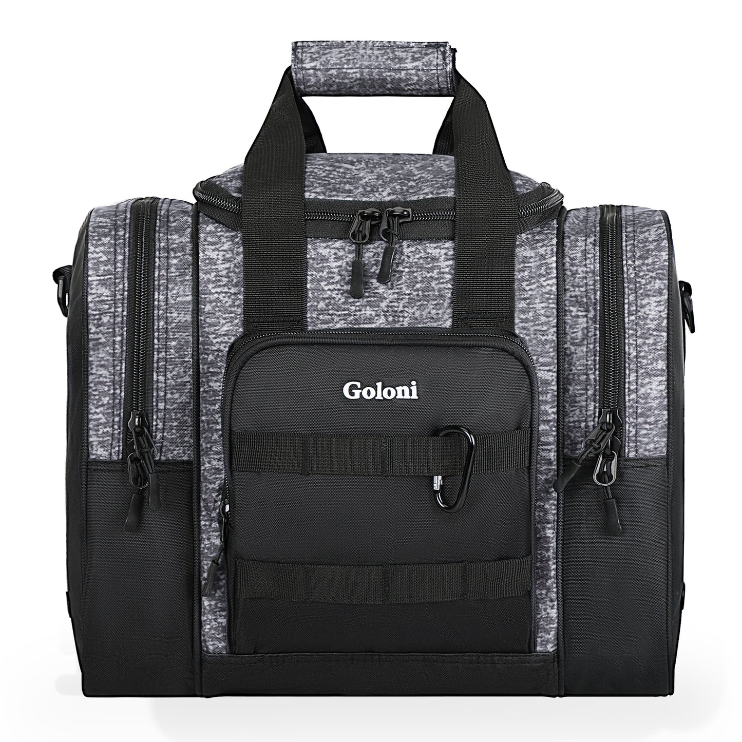 Goloni Bowling Ball Bag for Singer Ball with Padded Ball Holder, 2 Pockets fit Bowling Shoes Up to Mens Size 14 and Accessories