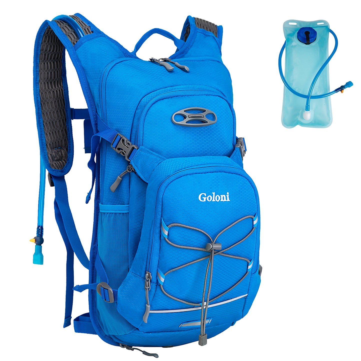 Hydration Backpack,Lightweight Hiking Backpack with 2L Water Bladder,Water Backpack for Biking, Running, Festival