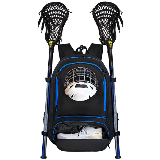 Goloni Lacrosse Equipment Backpack with Two Sticks holder and Separate Cleats Compartment Field Hockey Bag Visit the Goloni Store
