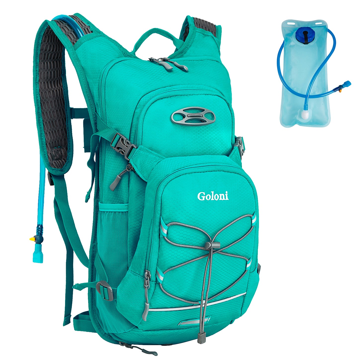 Hydration Backpack,Lightweight Hiking Backpack with 2L Water Bladder,Water Backpack for Biking, Running, Festival