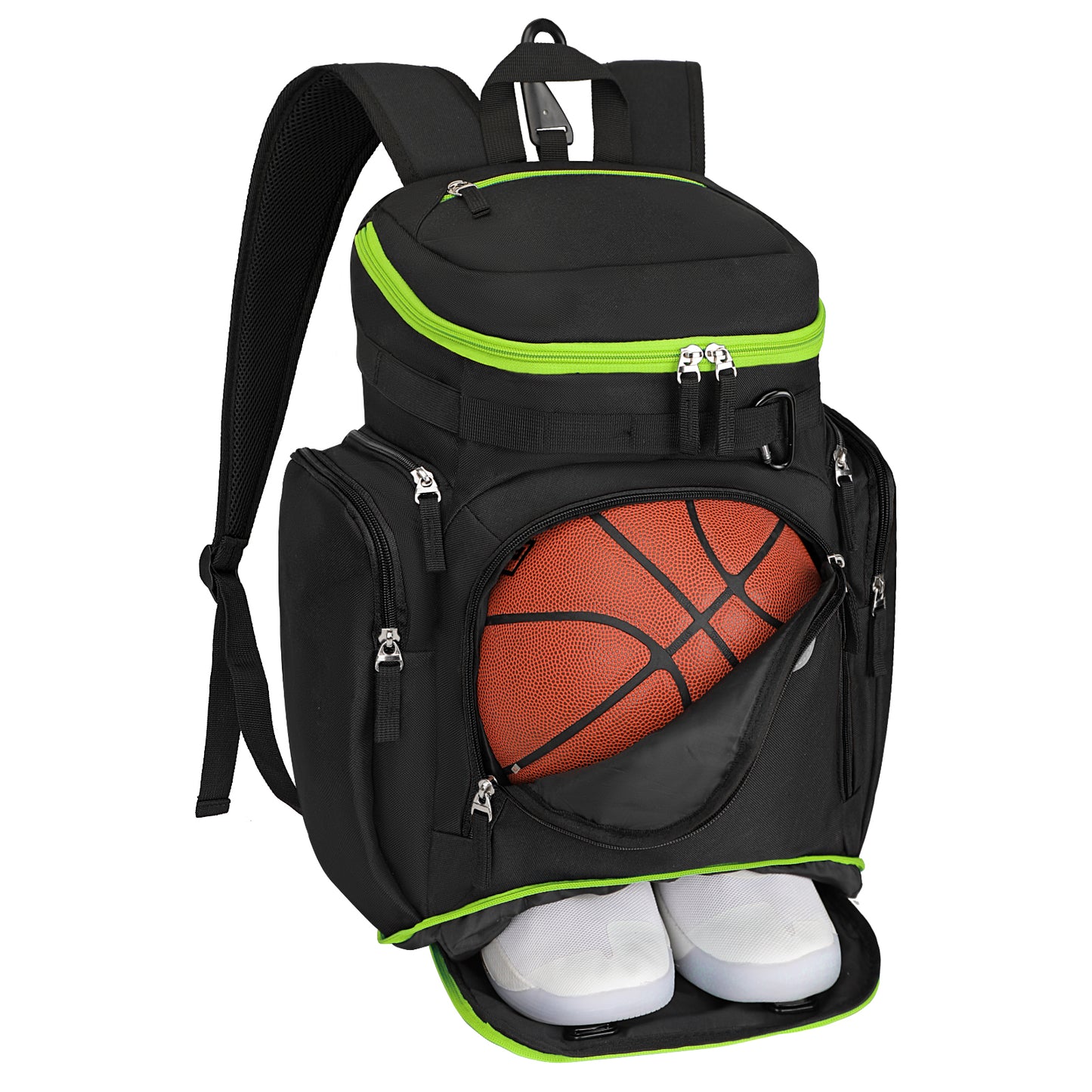 Goloni Basketball Backpack,Large Sports Bag with Ball Compartment & Shoe Compartment for Basketball, Soccer, Volleyball,Gym