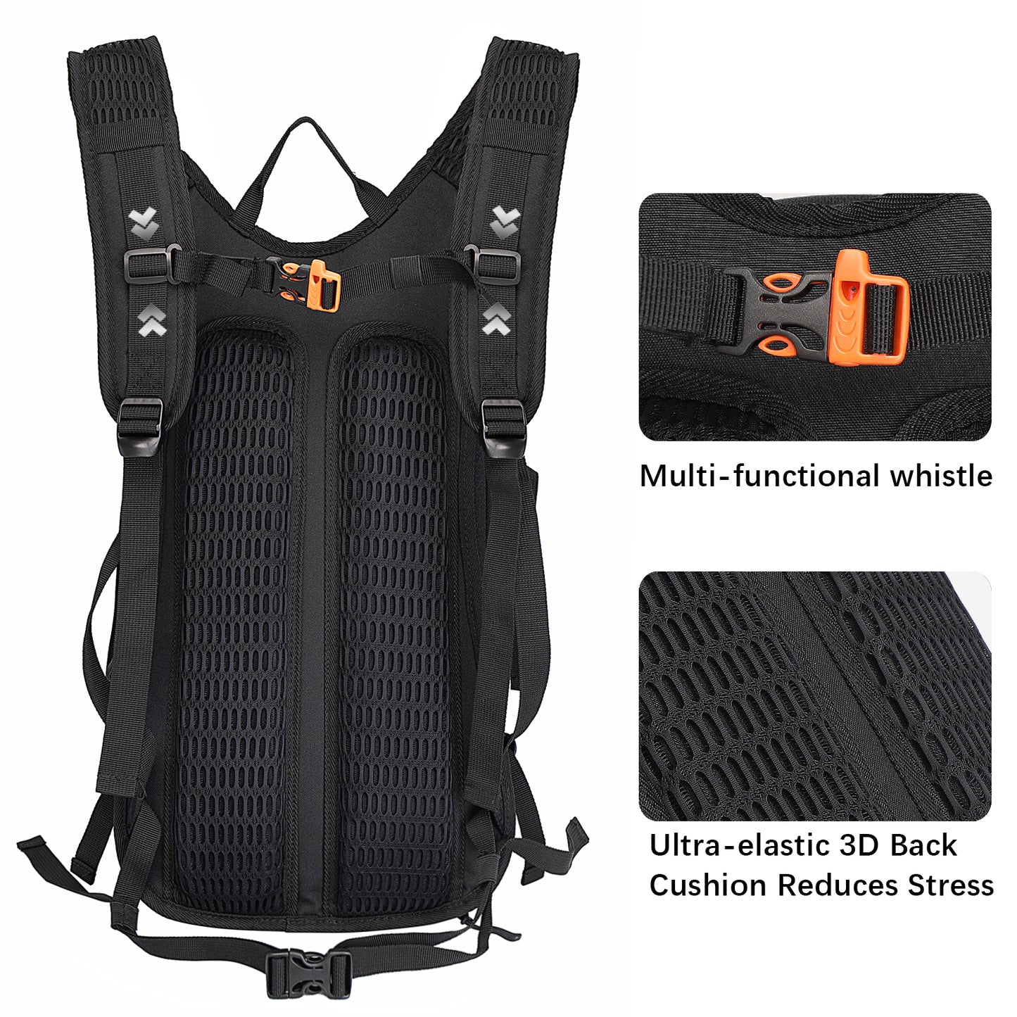 Hydration Backpack,Lightweight Hiking Backpack with 2L Water Bladder,Water Backpack for Biking, Running, Festival